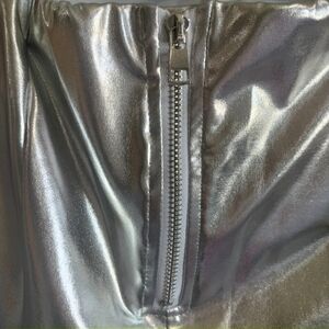 Solid Color Zipper Slim Pants, Vintage High Waist Skinny Pants For Spring & Fall